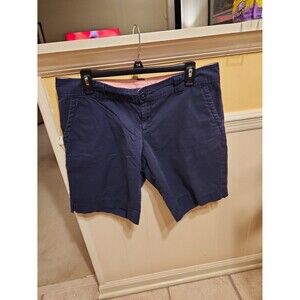 Lilly Pulitzer "Callahan" Navy Blue Chino Shorts 9" Inseam Size 12